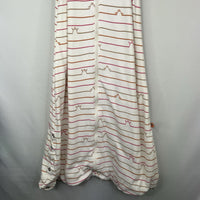 Size 18-36m: Ergobaby White/Tan/Pink Penguin Stripes Sleepsack