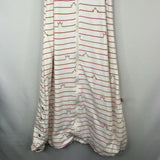 Size 18-36m: Ergobaby White/Tan/Pink Penguin Stripes Sleepsack