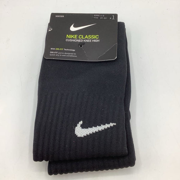 Size 3-5Y: Nike Black Knee-High Soccer Socks