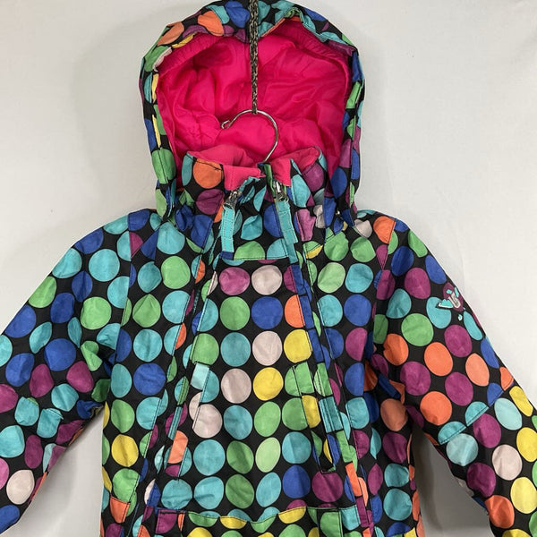 Size 2-3: Burton Black/Colorful Dots Snow Suit