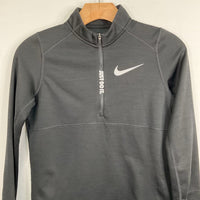 Size 10-12: Nike Black/White Dri-Fit 1/4 Zip Pullover