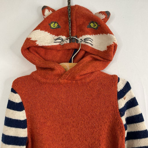 Size 4-5: Boden Orange/Blue Wool Blend Pullover Hoodie REDUCED]