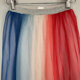 Size 8 (130): Hanna Andersson Red/White/Blue Tulle Skirt