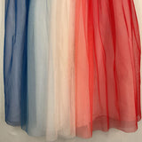 Size 8 (130): Hanna Andersson Red/White/Blue Tulle Skirt