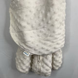 Size NB: Halo White Fleece Swaddle Sleepsack