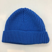 Size NB: Blue Rib Knit Beanie