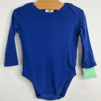 Size 3-6m (60): Hanna Andersson Blue Long Sleeve Onesie