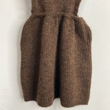 Size 9-12m: Zara Brown Knit Ruffle Trim Dress