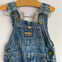 Size 12-18m: OshKosh Blue/Green Trim Overalls