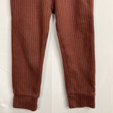 Size 4: BaBa Brown/Orange/Blue Striped Cozy Pants