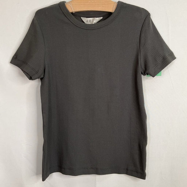 Size 6-7: H&M Grey Ribbed T-Shirt