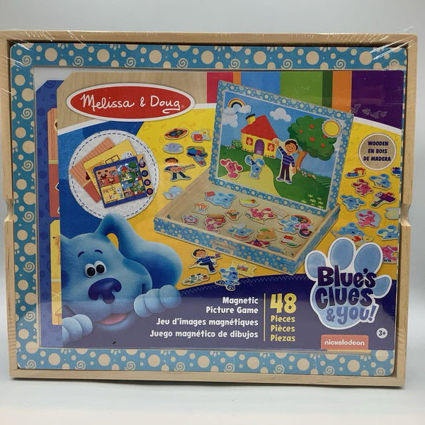 Melissa & Doug Blue's Clues & You! Wooden Magnetic Picture Game NEW