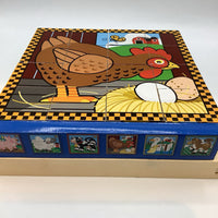 Melissa & Doug Farm Animals Wooden Cube Puzzles