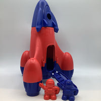 Green Toys Red & Blue Rocket w/Astronauts