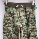 Size 10 (140): Hanna Andersson Green/Brown Camo Drawstring Pants