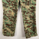 Size 10 (140): Hanna Andersson Green/Brown Camo Drawstring Pants