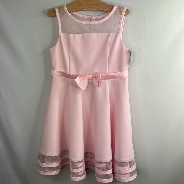 Size 6-7: Calvin Klein Pink Bow Sleeveless Fancy Dress NEW w/ Tags