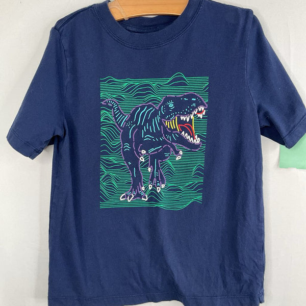 SIze 5 (110): Hanna Andersson Navy/Colorful Dino T-Shirt