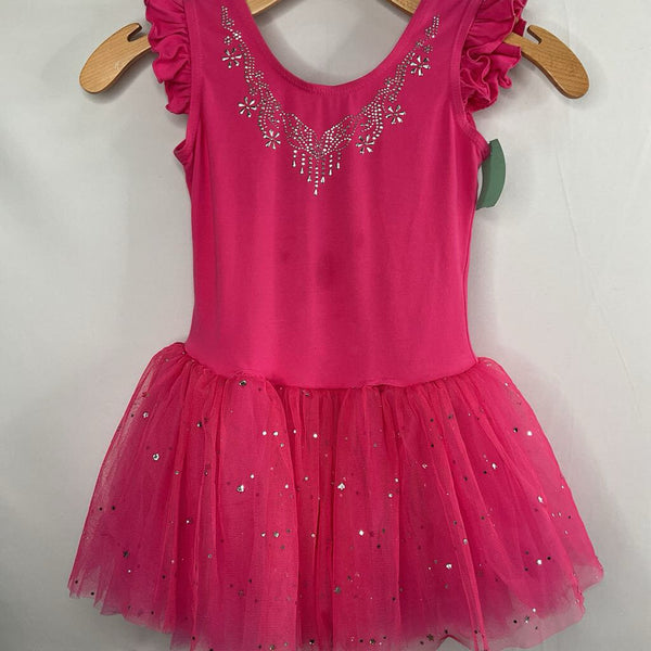 Size 8 : Pink Bedazzled Leotard with Tutu