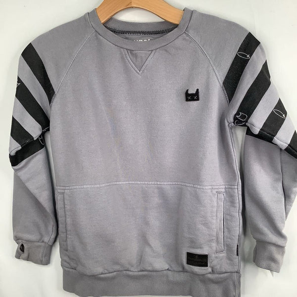 Size 7: Munster Gray/ Black Striped Sweatshirt