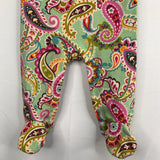 Size 6-9m: Vera Bradley Green/Pink Paisley Pajamas