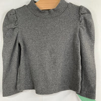 Size 12-18m: Gap Grey Ribbed Puff Sleeve Shirt