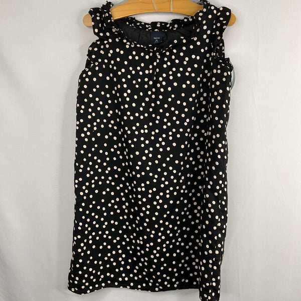 Size 4-5: Gap Black/White Polka Dot Sleeveless Dress