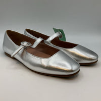 Size 5Y: Paolo Silver Adjustable Strap Shoes