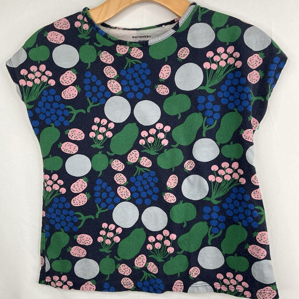 Size 9-10: Uniqlo Navy/Pink/Green Berries T-Shirt