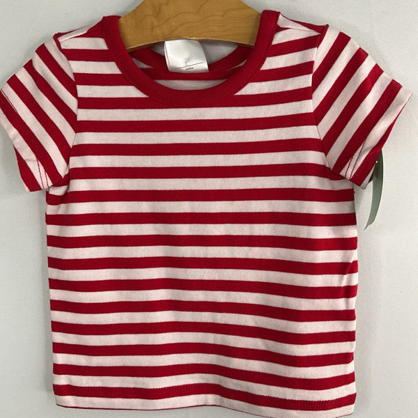 Size 3-6m (60): Hanna Andersson Red/White Striped T-Shirt NEW w/ Tags