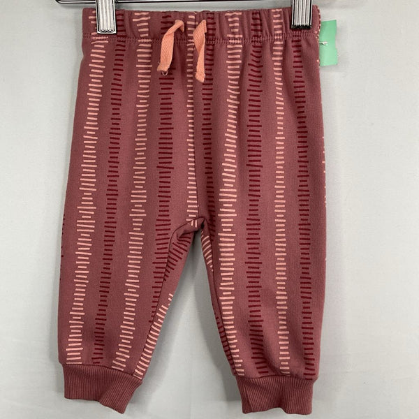 Size 6m: PL Purple Pink Bars Cozy Pants