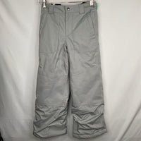 Size 8: Columbia Grey Powder Turner Suspender Snow Pants