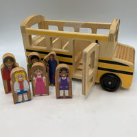 Melissa & Doug Wooden School Bus/Figures