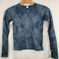 Size 7-8: Zella Blue Tie Dye Long Sleeve Athletic Shirt