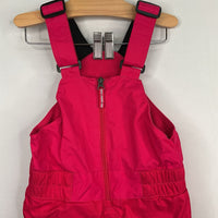 Size 4: Columbia Fuschia Omni-Heat Snow Bib