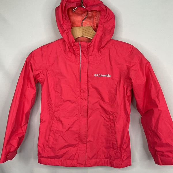 Size 6-7: Columbia Salmon Pink Mesh Lined Rain Coat