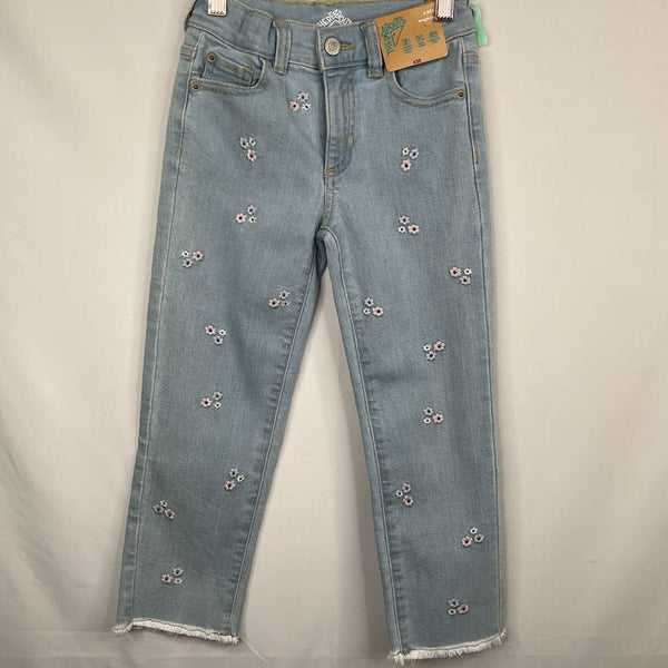 Size 6: Thereabouts Light Was Blue Floral Embroidered Denim Jeans NEW w/ Tags