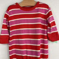 Size 3-6m (60): Hanna Andersson Red/Pink/White Striped Romper