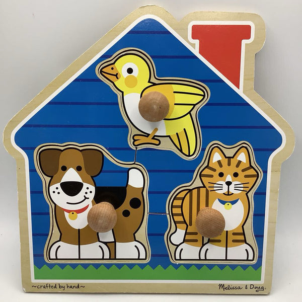 Melissa & Doug Wooden Farm Animals Jumbo Knob Puzzle