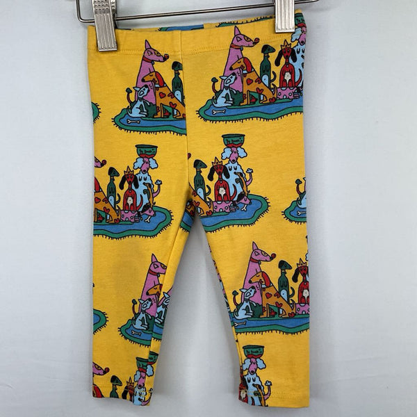 Size 12m: Nooworks Yellow/Colorful Dog Party Leggings