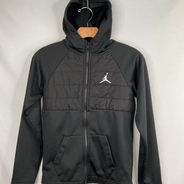 Size 10-12: Nike Air Jordan Black Zip-Up Hoodie