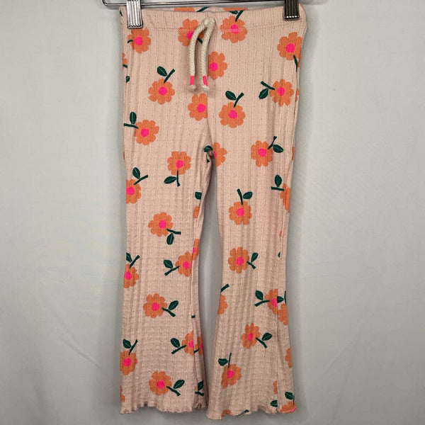 Size 2-3: Zara Pink/Orange Floral Ribbed Lounge Pants