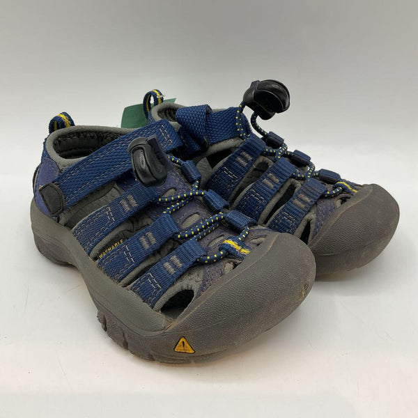 Size 8: Keen Blue/Grey Trim Velcro/Toggle Sandals