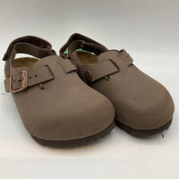 Size 9-10: Birkenstocks Brown Tokio Velcro Strap Clogs NEW