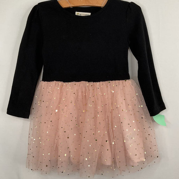 Size 2: Tucker + Tate Black/Pink/Gold Tulle Skirt Dress