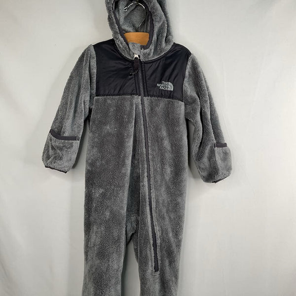 Size 6-12m: The North Face Grey Fleece Bunting