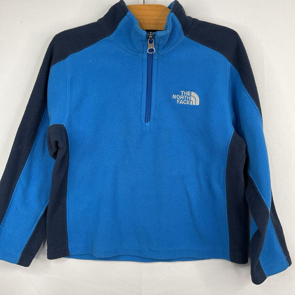 Size 5: The North Face Two Tone Blue Fleece 1/4 Zip Pullover