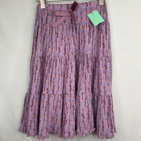 Size 3: Kickee Pants Tri Tone Purple Trees Bamboo Drawstring Skirt