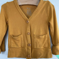 Size 3-6m: Kyte Baby Mustard Button up Long Sleeve Shirt