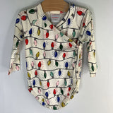 Size 12-18m (75): Hanna Andersson Red/White/Green Striped Organic Cotton 2pc Holiday Pjs